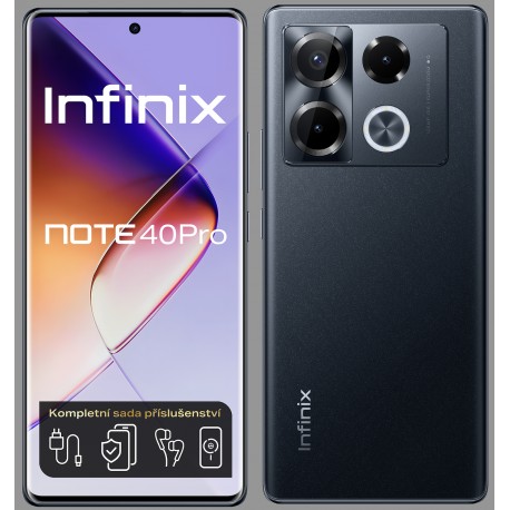 Infinix Note 40 PRO 12+256 gsm tel. Obsidian Black